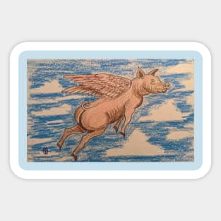 When Pigs Fly Sticker